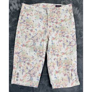 Gloria Vanderbilt Skimmer Floral Print Womens Capri Pants Size 12